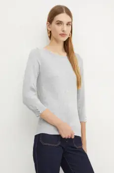 Morgan pulover MBELLI femei, culoarea gri, light, MBELLI imagine