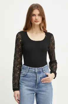 Morgan pulover MCEPE femei, culoarea negru, light, MCEPE imagine