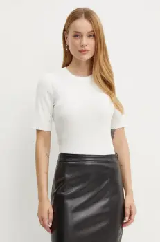 Morgan pulover MENTHE femei, culoarea alb, light, MENTHE imagine