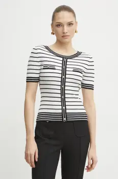 Morgan pulover MGABI femei, culoarea alb, light, MGABI imagine