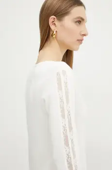 Morgan pulover MIELO femei, culoarea alb, light, MIELO imagine