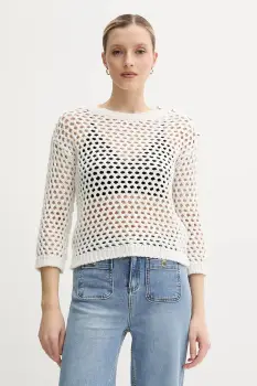 Morgan pulover MJAD culoarea alb, MJAD imagine