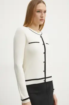 Morgan pulover MJUANI femei, culoarea bej, light, MJUANI imagine