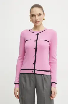 Morgan pulover MJUANI femei, culoarea roz, light, MJUANI imagine