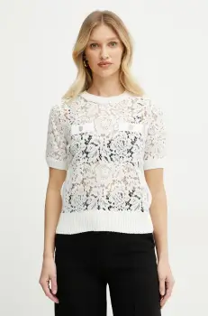 Morgan pulover MNAWA culoarea bej, MNAWA imagine