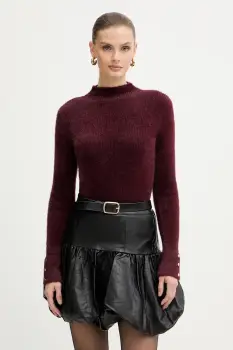 Morgan pulover MORIK.N culoarea bordo, cu turtleneck, MORIK.N imagine