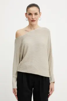 Morgan pulover MREC culoarea bej, light, MREC imagine