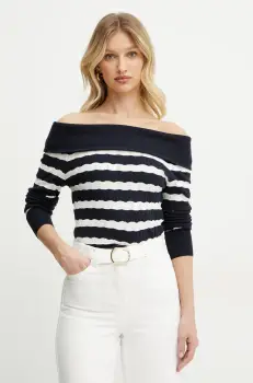 Morgan pulover MSHEEL culoarea bleumarin, light, MSHEEL imagine