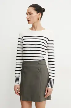 Morgan pulover MTERA femei, culoarea bej, light, MTERA imagine