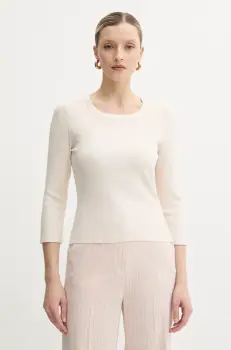 Morgan pulover MTOY culoarea bej, MTOY imagine