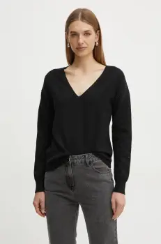 Morgan pulover MYUYAN femei, culoarea negru, light, MYUYAN imagine