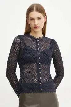 Morgan pulover TIMBA femei, culoarea albastru marin, light, TIMBA imagine