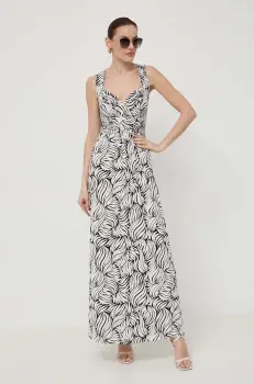 Morgan rochie culoarea alb, maxi, evazati imagine