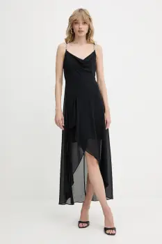 Morgan rochie culoarea bleumarin, mini, evazati, REMA imagine