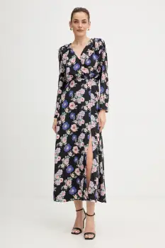 Morgan rochie culoarea gri, maxi, drept, ROBIE.F imagine