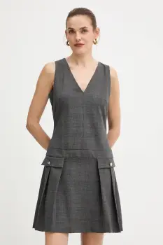 Morgan rochie culoarea gri, mini, evazati, RIMIR.F imagine