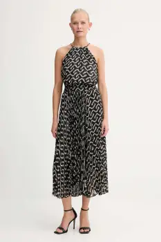 Morgan rochie culoarea maro, midi, evazati, RPLIST2 imagine