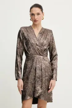 Morgan rochie culoarea maro, mini, evazati, RIBIL.F imagine