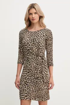 Morgan rochie culoarea maro, mini, evazati, RJOSY imagine