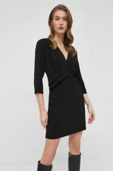 Morgan rochie culoarea negru, mini, evazati imagine