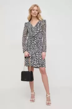 Morgan rochie culoarea negru, mini, evazati imagine