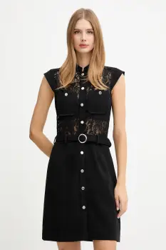 Morgan rochie culoarea negru, mini, evazati, RAGIKA imagine