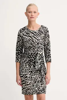 Morgan rochie culoarea negru, mini, evazati, REOL imagine