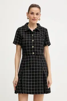 Morgan rochie culoarea negru, mini, evazati, RILMA imagine