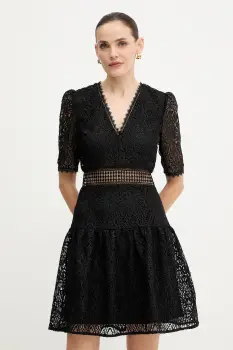 Morgan rochie culoarea negru, mini, evazati, RJULE imagine