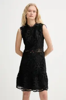 Morgan rochie culoarea negru, mini, evazati, ROSLI imagine