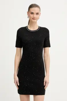 Morgan rochie culoarea negru, mini, mulata, RMAUD imagine