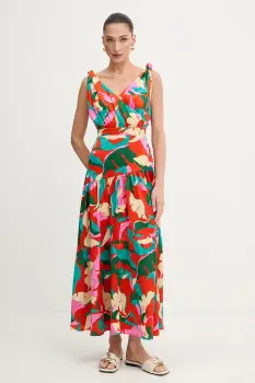 Morgan rochie culoarea portocaliu, maxi, evazati, RBY.F imagine