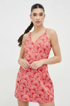 Morgan rochie culoarea rosu, mini, drept imagine