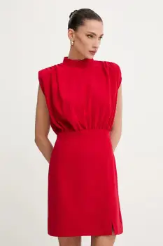 Morgan rochie culoarea rosu, mini, drept, RESTY.F imagine