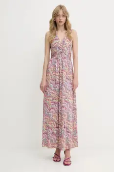 Morgan rochie culoarea roz, maxi, evazati, RPOKA imagine