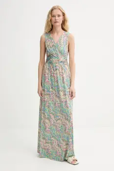 Morgan rochie culoarea verde, maxi, evazati, RPOPPA imagine