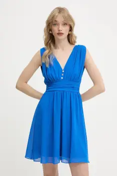 Morgan rochie culoarea violet, mini, evazata, RIA imagine