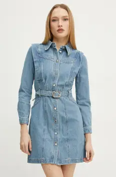 Morgan rochie din denim RICOLI mini, drept, RICOLI imagine