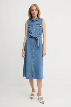 Morgan rochie jeans imagine