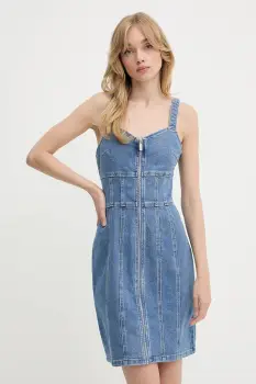Morgan rochie jeans mini, drept, RSTRAP imagine