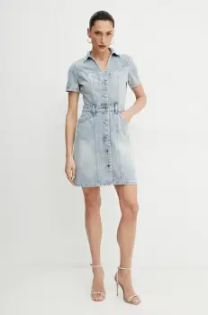 Morgan rochie jeans mini, mulata imagine