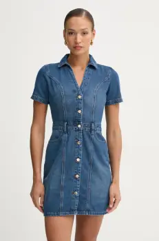 Morgan rochie jeans mini, mulata imagine
