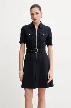 Morgan rochie RABIK culoarea bleumarin, mini, evazati, RABIK imagine