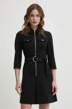 Morgan rochie RABIKA culoarea negru, mini, evazati, RABIKA imagine