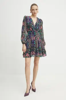 Morgan rochie RABIL.F culoarea violet, mini, evazati, RABIL.F imagine