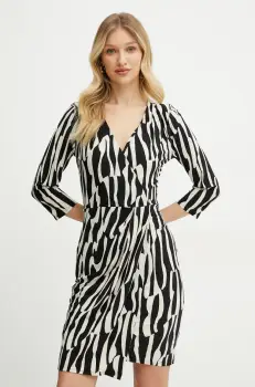 Morgan rochie RALMA culoarea negru, mini, mulata, RALMA imagine