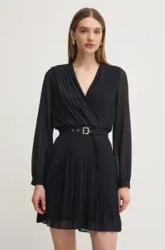 Morgan rochie RAMALO culoarea albastru marin, mini, evazati, RAMALO imagine