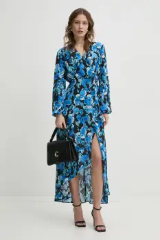 Morgan rochie RAMIE.F culoarea negru, maxi, evazata, RAMIE.F imagine