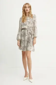 Morgan rochie RANEL.F culoarea bej, mini, evazati, RANEL.F imagine