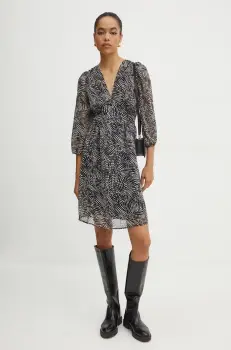 Morgan rochie RBETTY culoarea negru, mini, evazati, RBETTY imagine